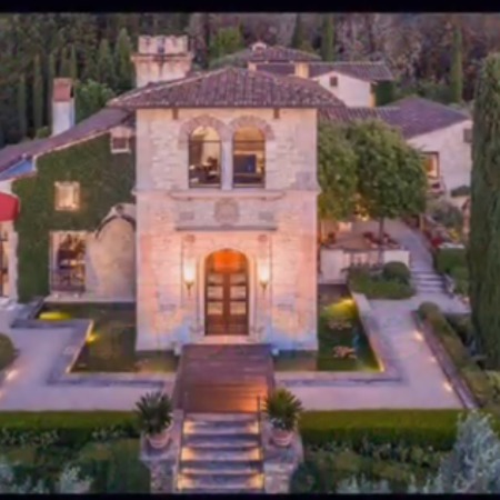 Joe Montana's extravagent house.